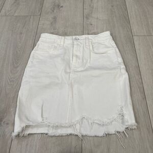 Father’s Daughter demin white skirt size 25